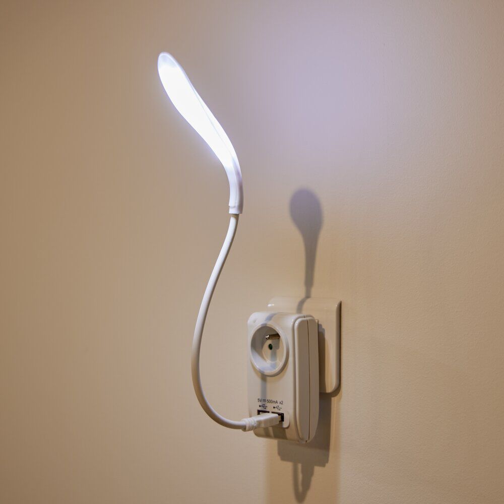 Lampe de lecture avec LED flexible et USB L40cm