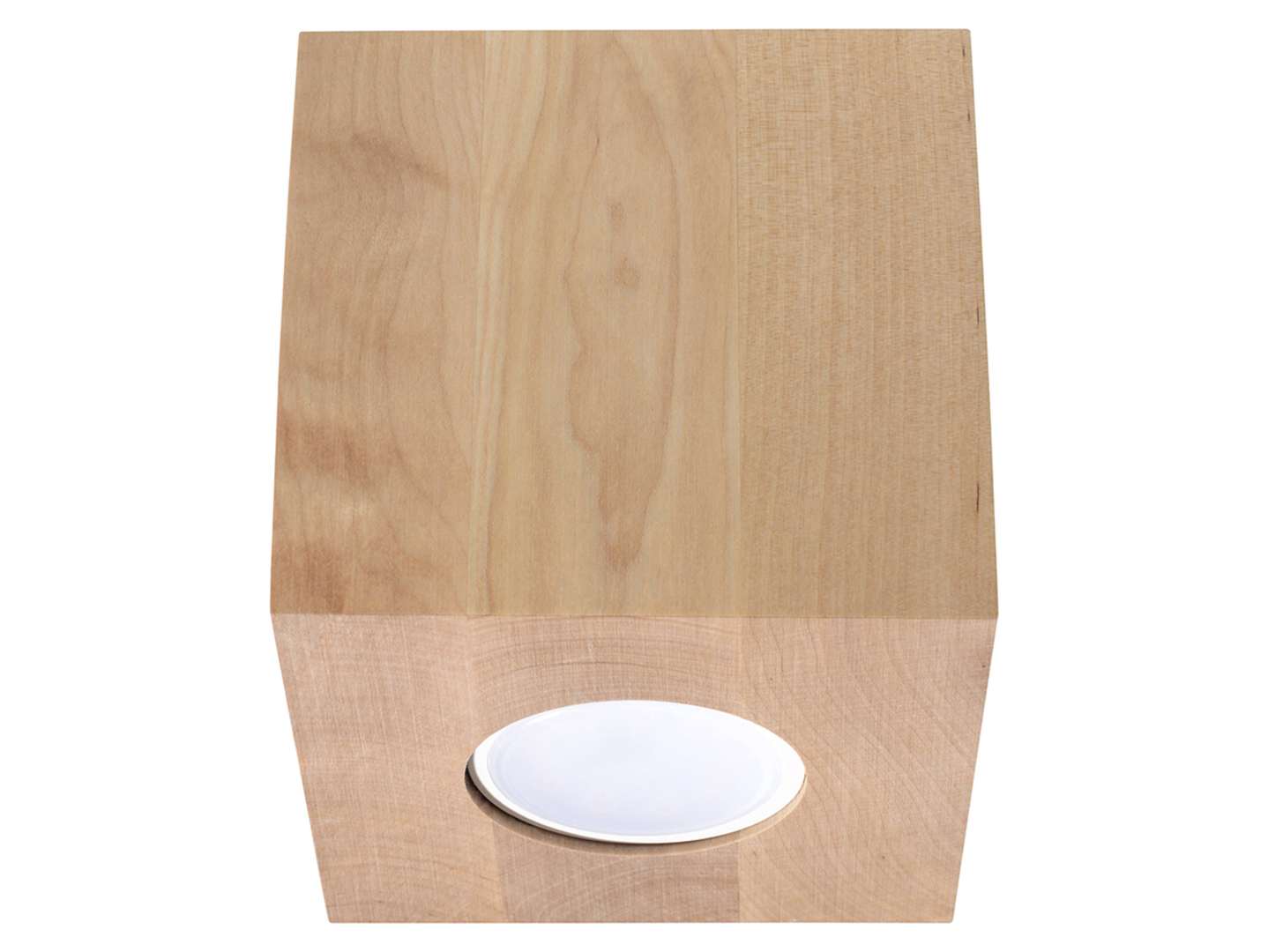 Plafon Quad drewniany 10 cm brązowy