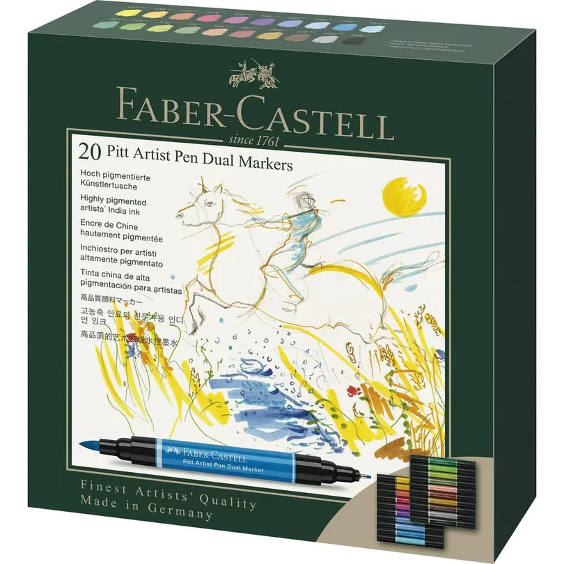 Filzstifte 20er-Set Pitt Artist Pen Dual