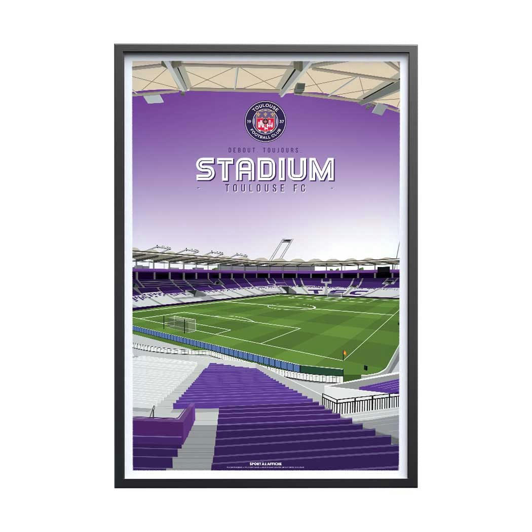 FOOTBALL - Affiche Foot - Toulouse FC - Stadium 40x60 cm