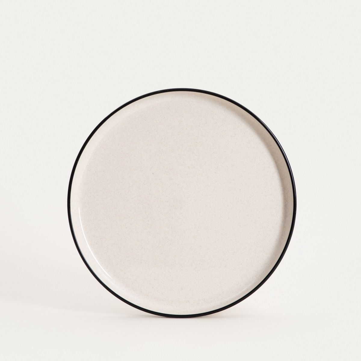 Talerz AZRA obiadowy z czarnym rantem 27,5 cm