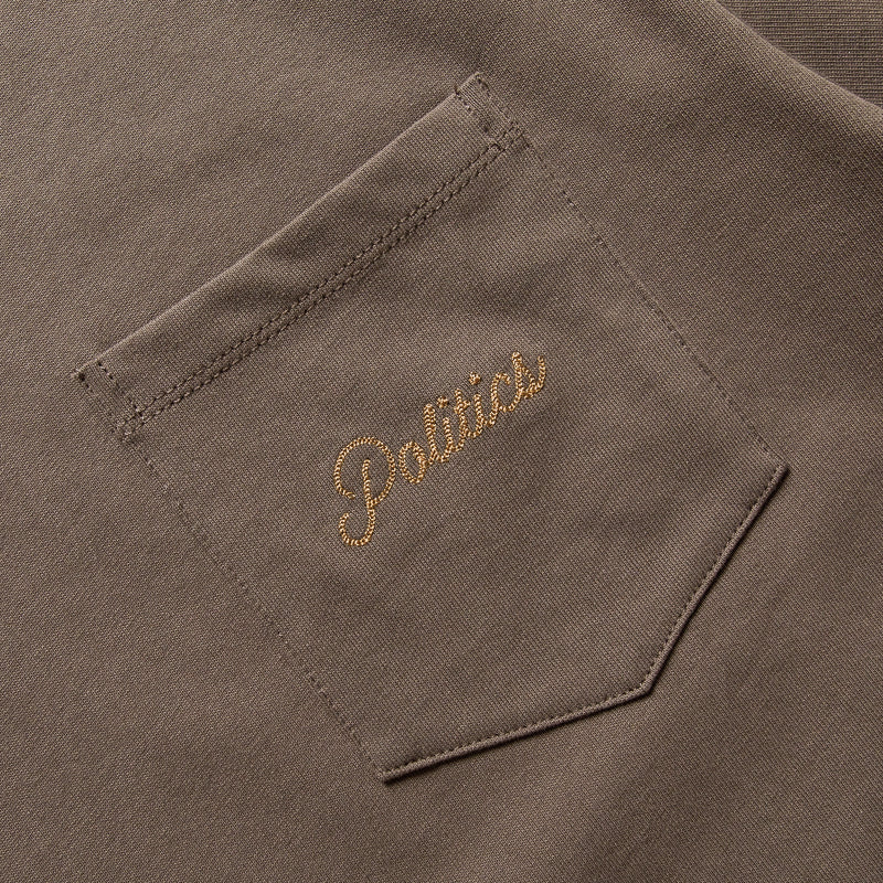 Politics Pocket Tee - Mocha