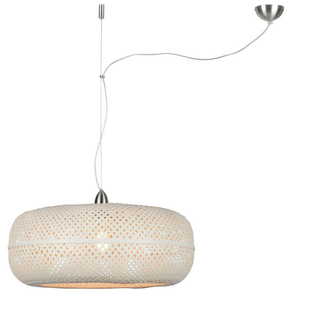 PALAWAN - Suspension bambou blanche D60cm