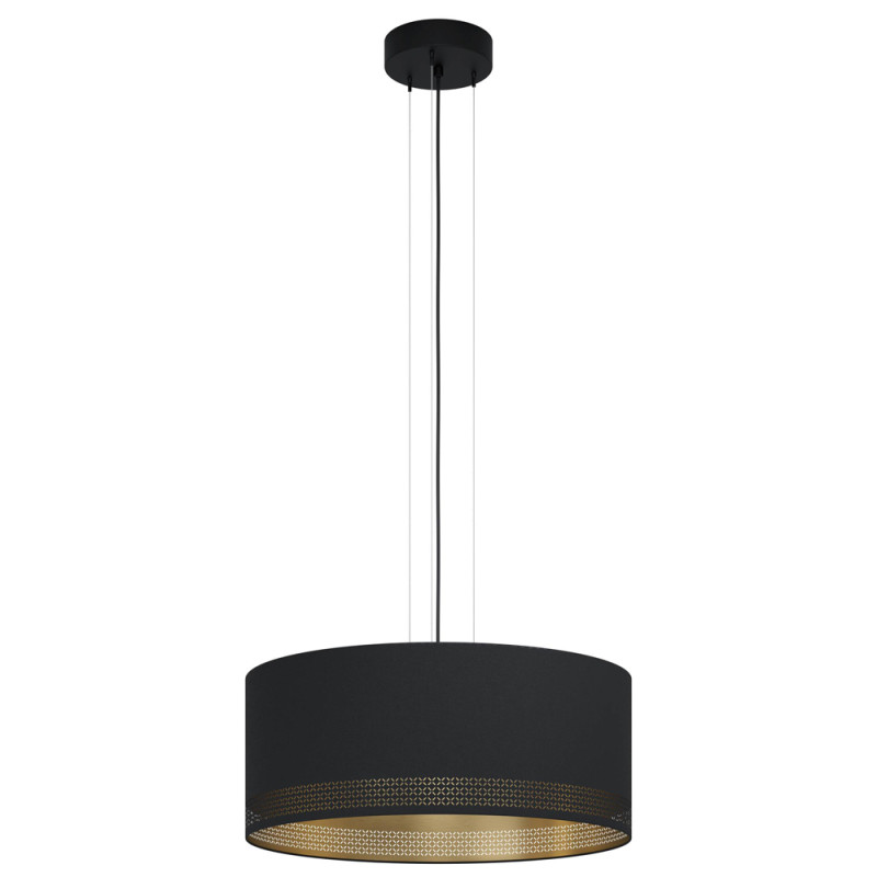 Suspension Esteperra noire et or Ø 53 cm E27 3 x 40 W EGLO