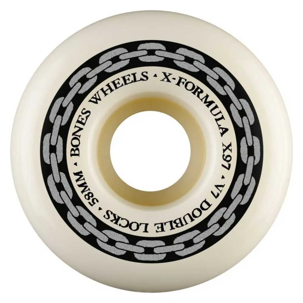 Bones X-formula v7 double locks skateboard wheels 4 units