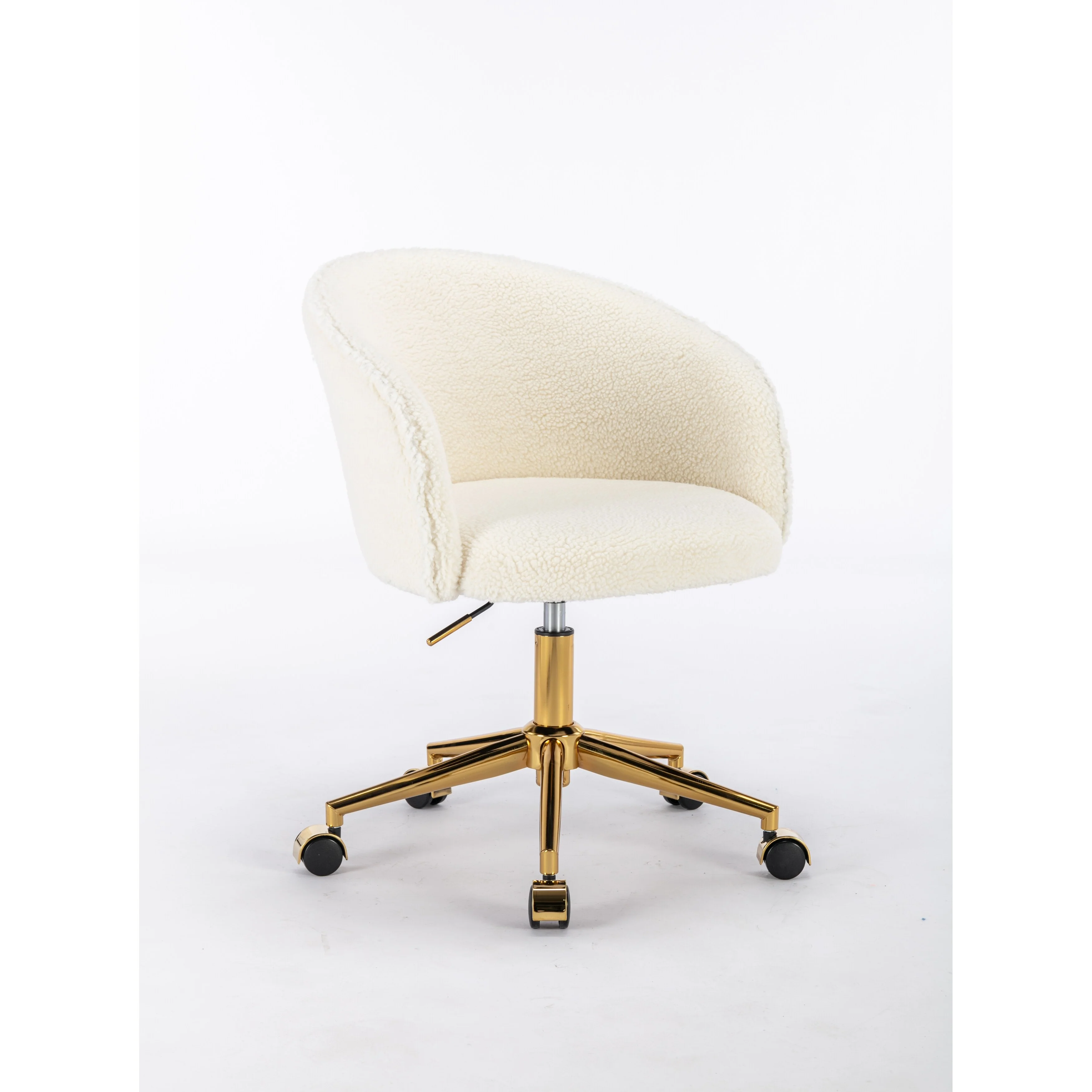 Golden Foot Office Chair, Cosmetic Chair with Height Adjustable and Wheels, Home Work Chair with Rotary Function - N/A