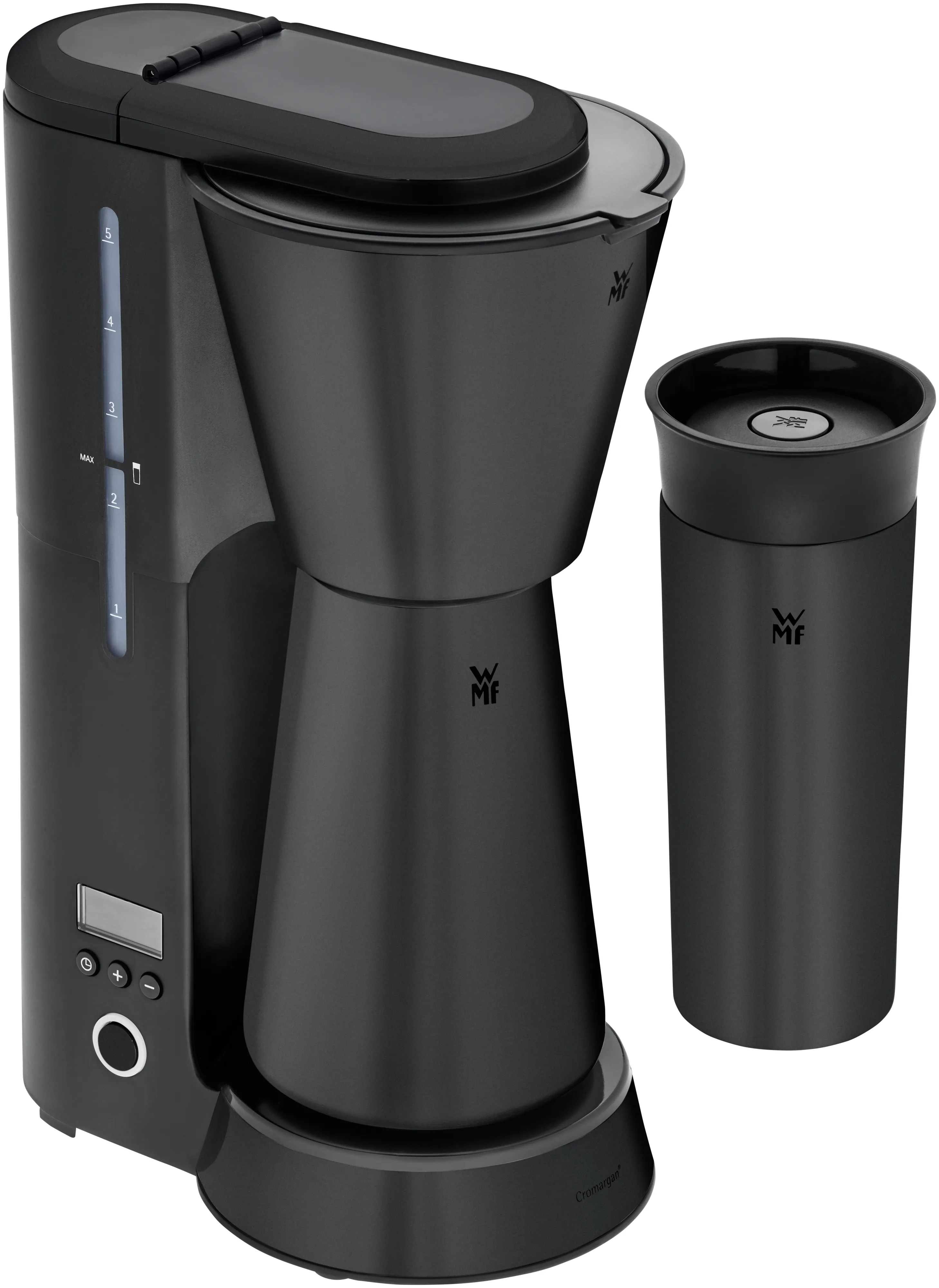 WMF KITCHENminis Aroma Coffee Maker Thermo to go Deep Black