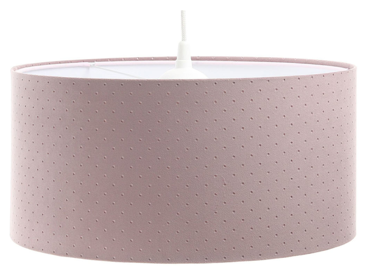 Lampa wisząca Jasmine bebe tkaninowa 30 cm różowa