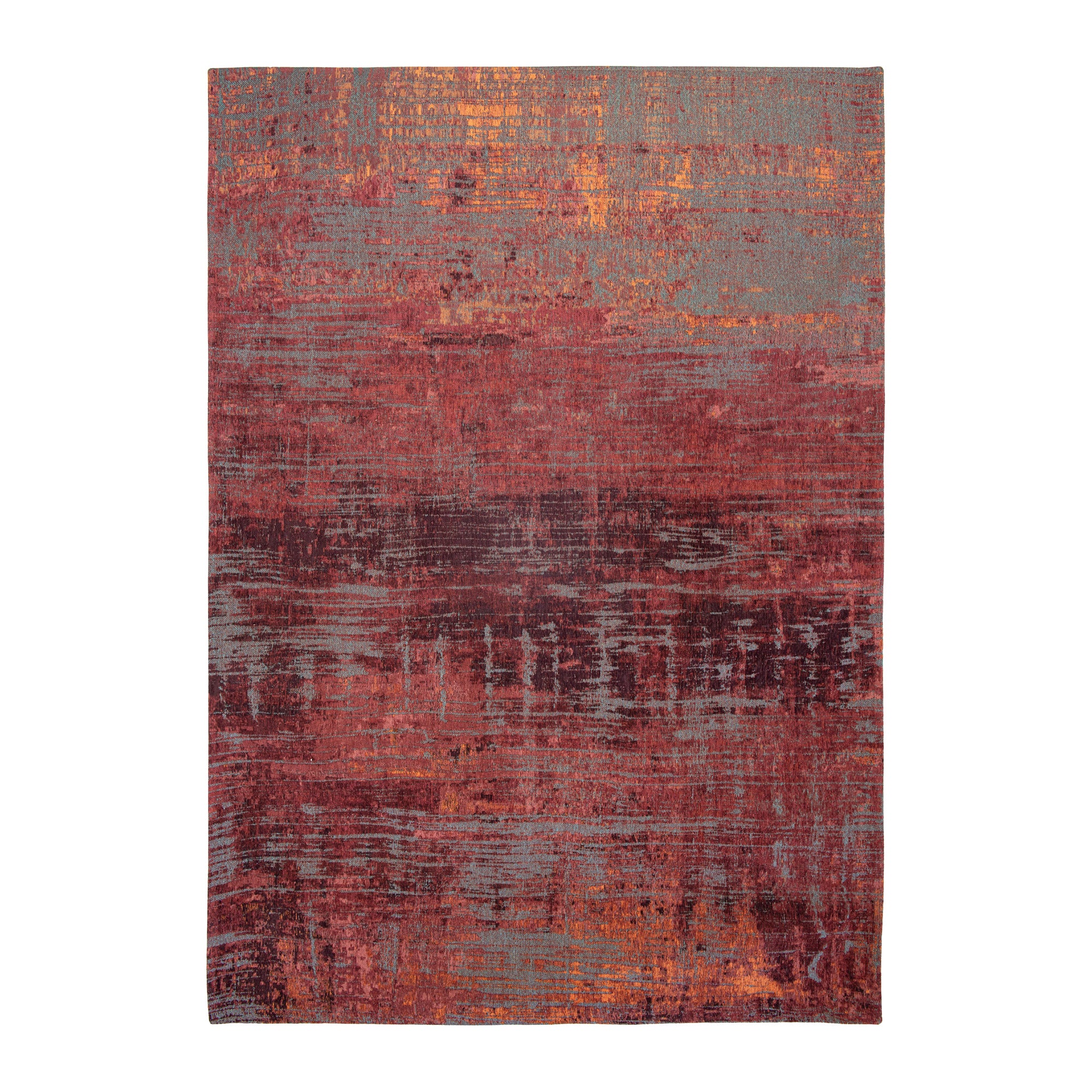 Louis de Poortere Streaks Vloerkleed 80 x 150 cm - Nassau Red