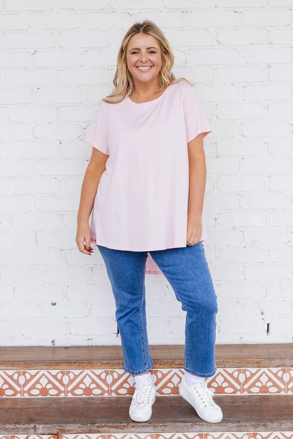 Jayden Tee in Light Pink