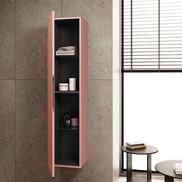Colonne SOLMIRA rose poudré en Mdf