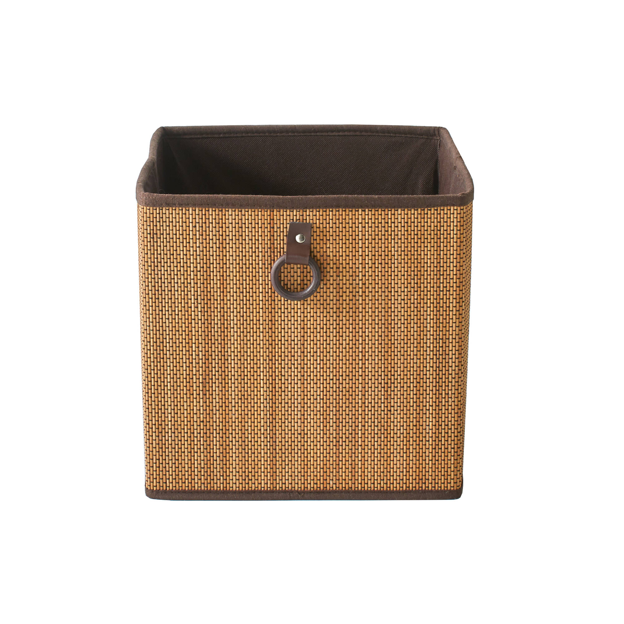 Cube de rangement pliable, bambou