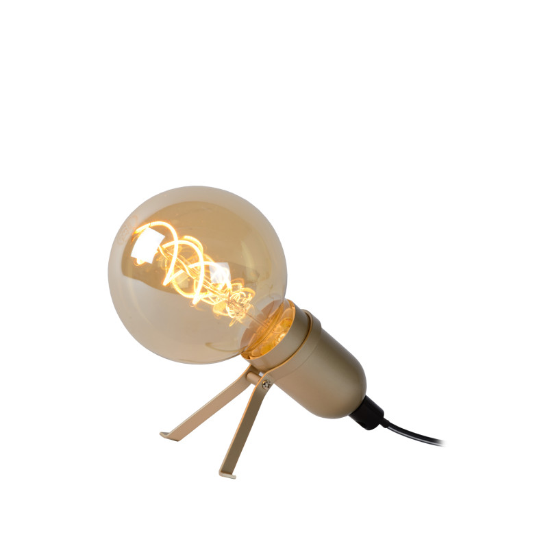 Lampe de table Pukki dorée mate E27 5 W LUCIDE