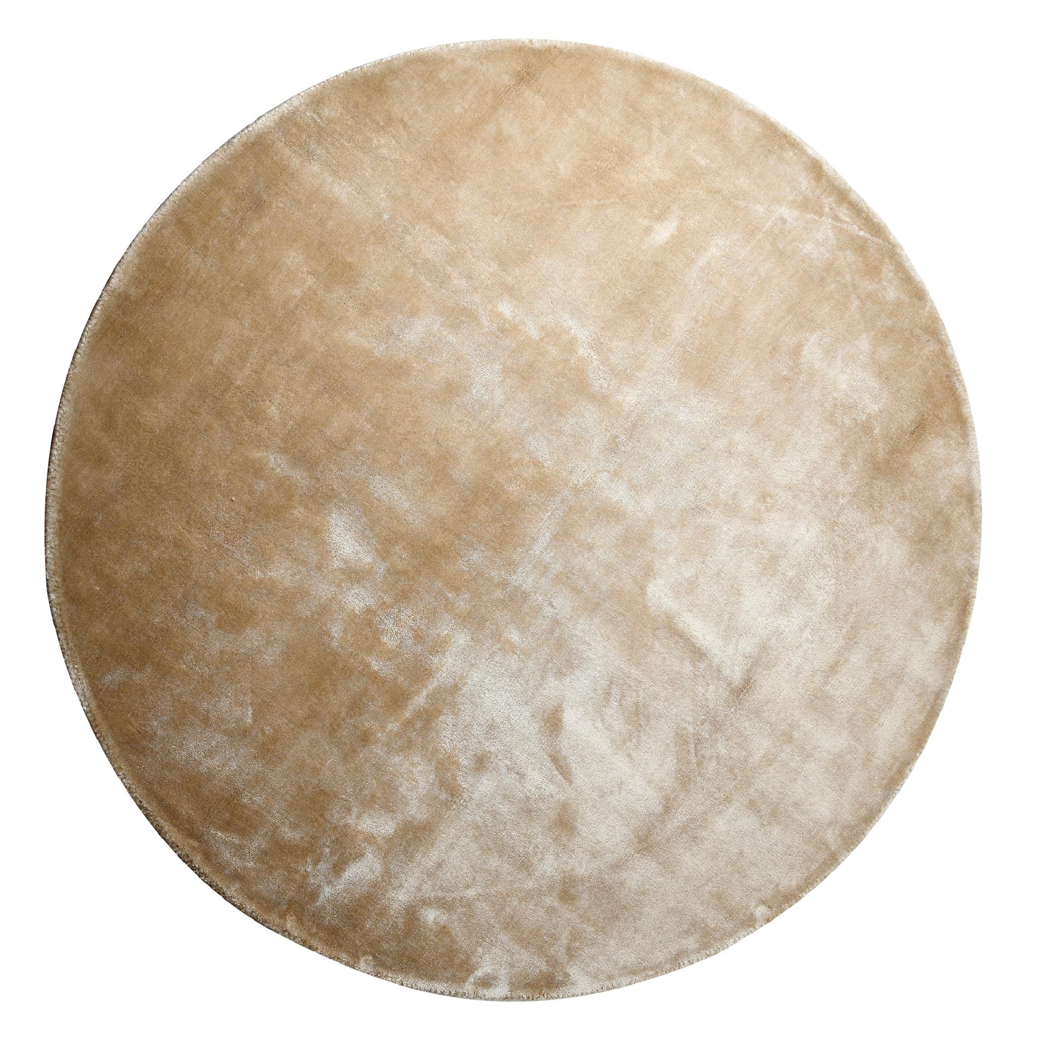PTMD vloerkleed Flavia - taupe - 160x160x1cm