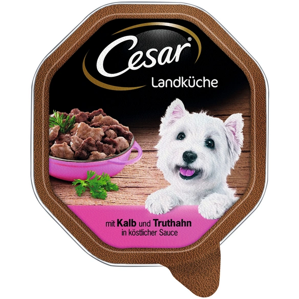 Hunde-Nassfutter, Kalb & Geflügel, 150 g