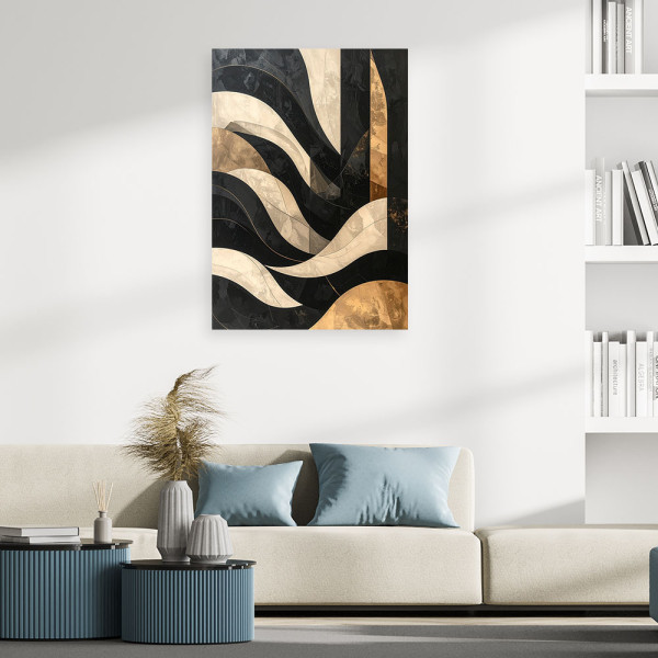 Obraz glamour do wnętrz loftowych, Nowoczesna abstrakcja 20x30