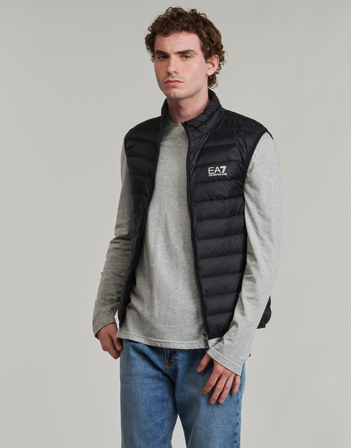 Emporio Armani EA7 - TRAIN CORE ID DOWN LIGHT VEST CC  8NPQ06 - Black