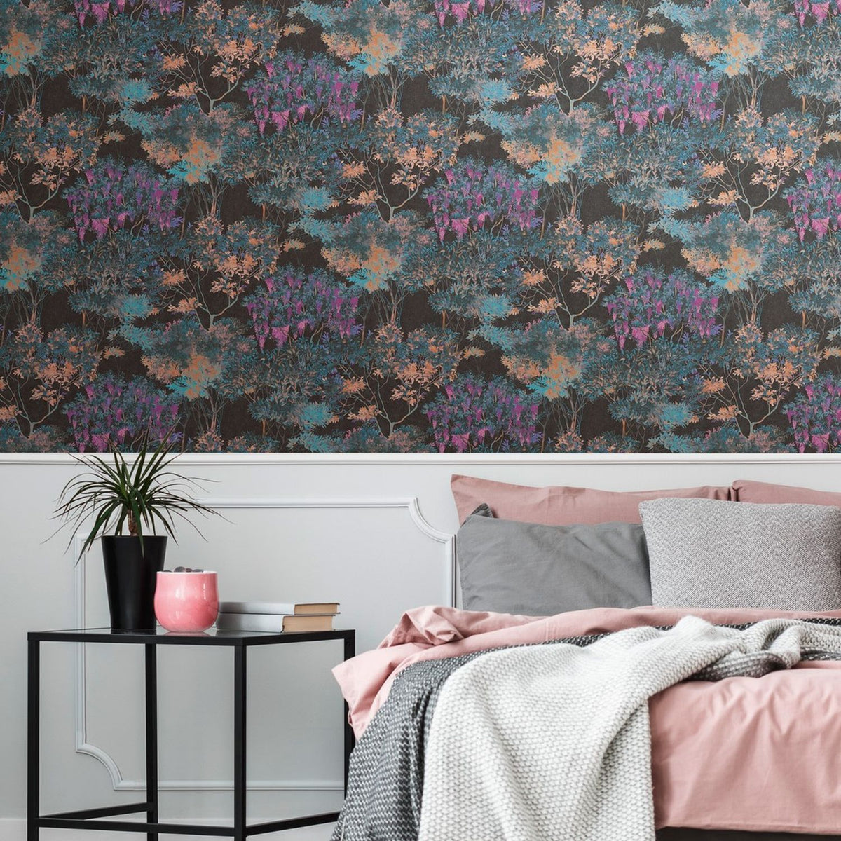 Livingwalls behang bloemmotief meerkleurig 53 cm x 10.05 m AS-391731