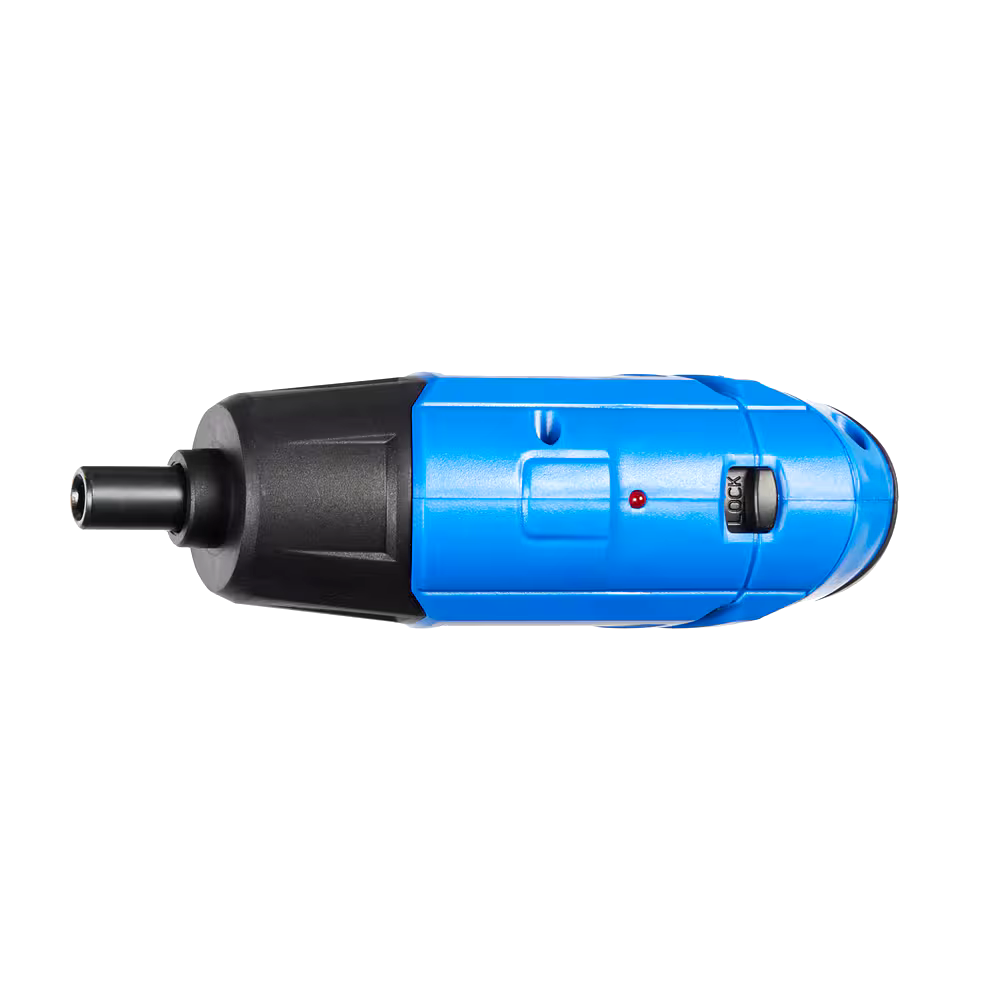 Mastercraft 4V Lithium-Ion Cordless 2-in-1 Pivoting Screwdriver/Flashlight, Charger & Bits, 1/4-in