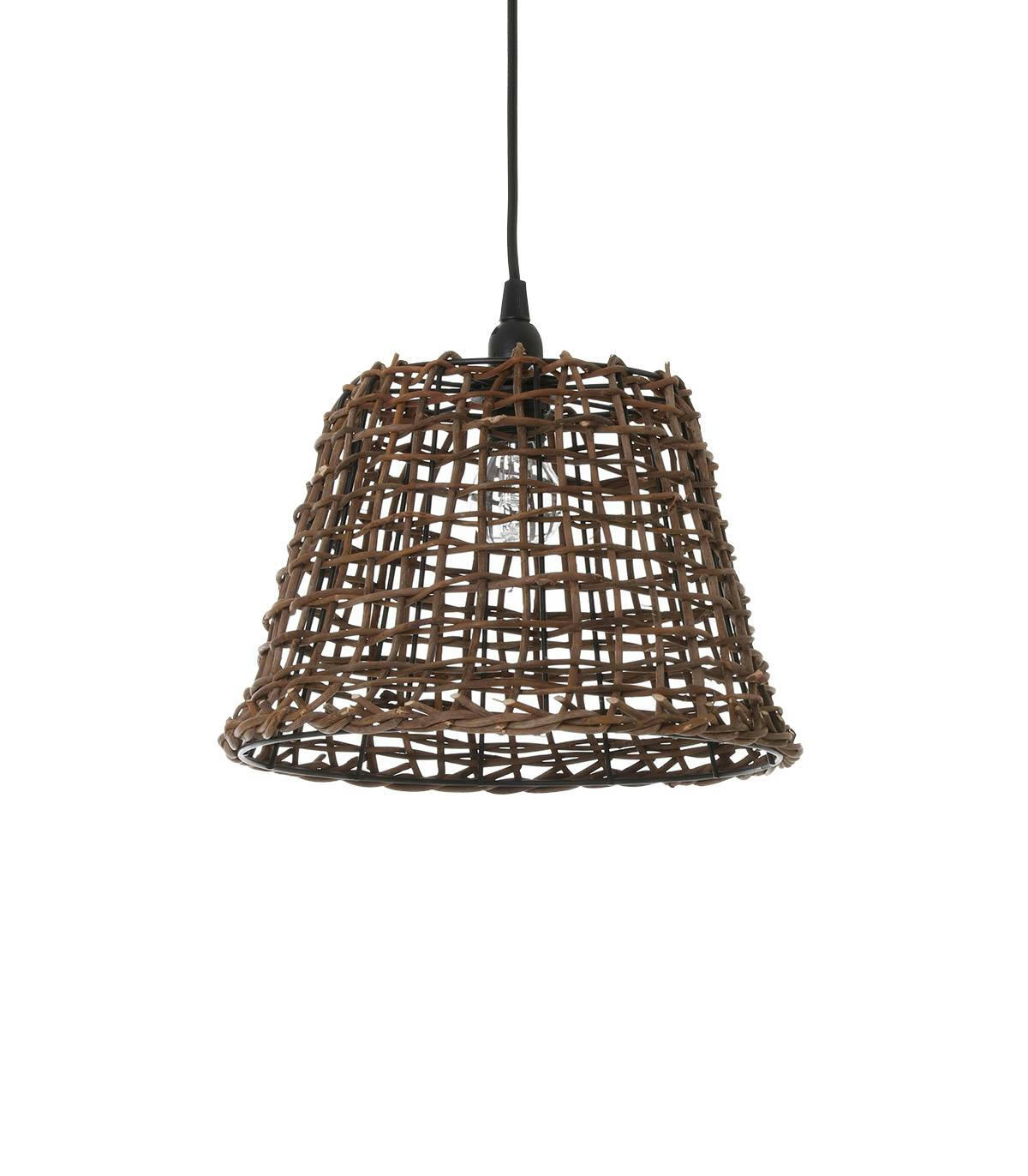 DELHI - Suspension en rotin naturel d. 29 cm