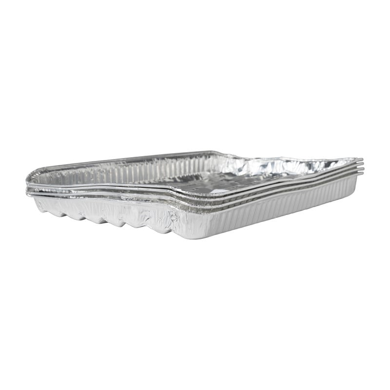 Schaal aluminium - set van 4 - 3x32x23.5 cm