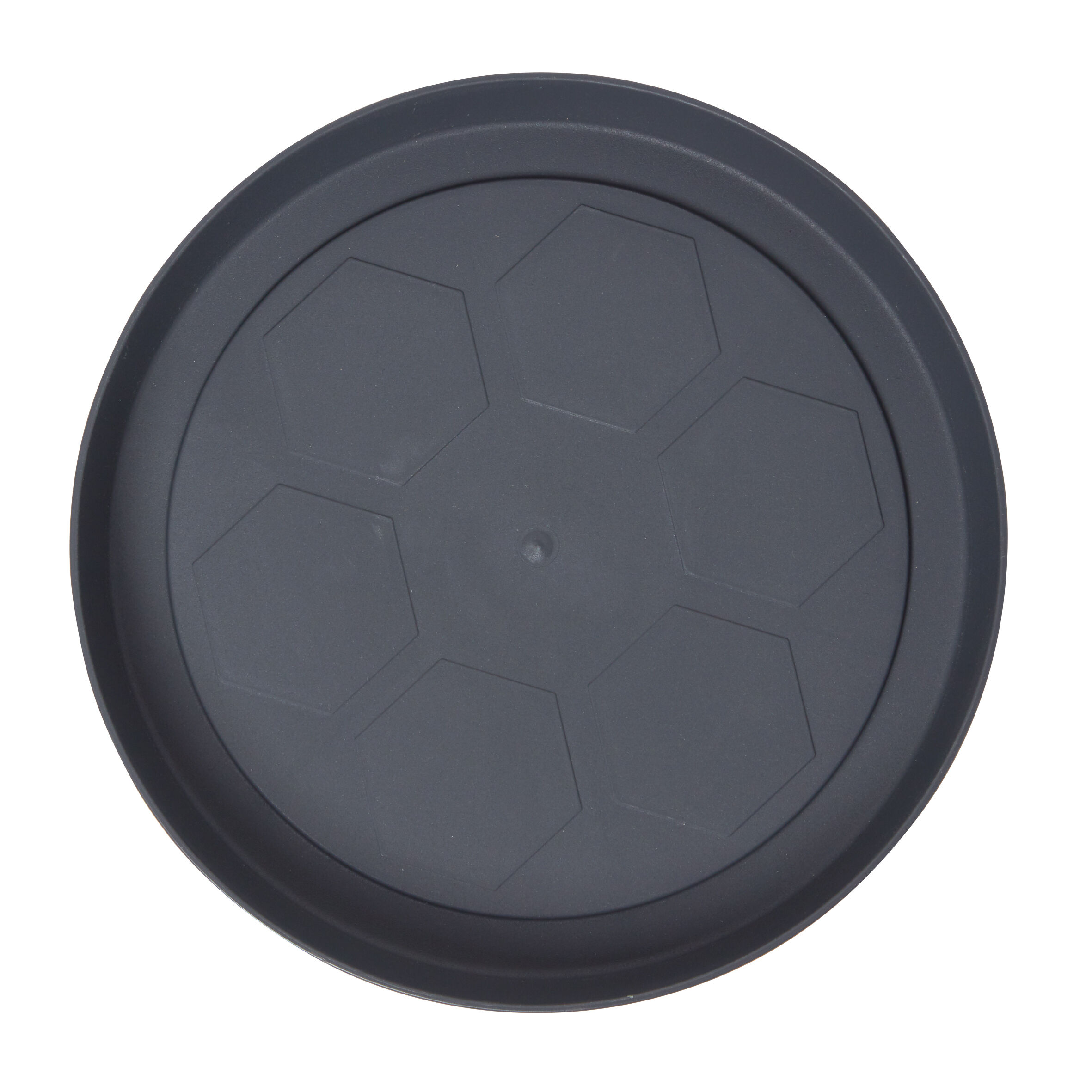 Soucoupe plastique pour pot rond 10L gris anthracite