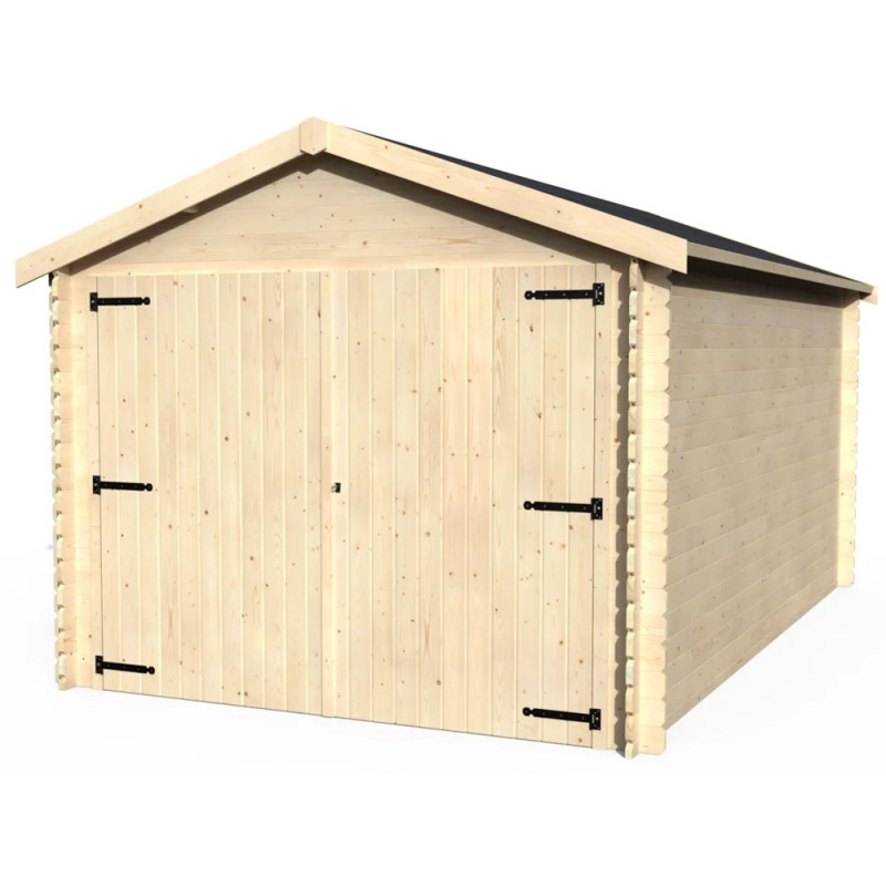Garage Gamache 28 mm avec double porte 2,98 x 4,78 m DÉCOR ET JARDIN