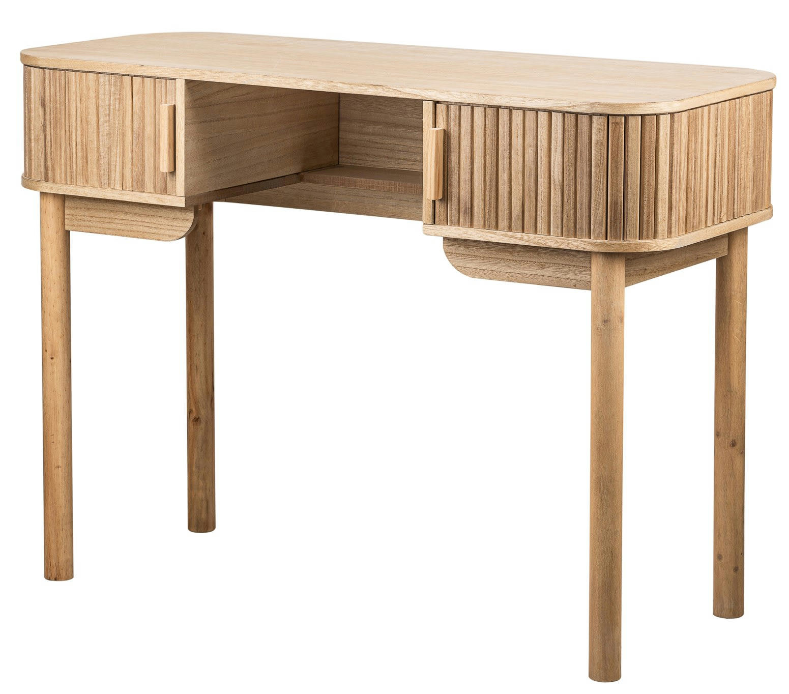 - Bureau 2 portes en bois de fresne