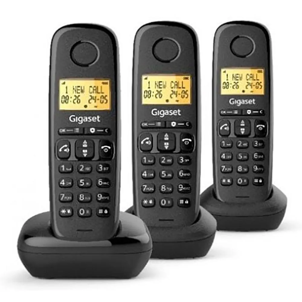 Gigaset Basic 100 Wireless Landline Phone 3 units