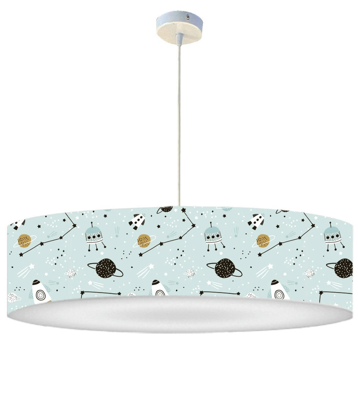 ENFANT - Suspension Enfant Planète Petit Bleu D: 50 x H: 25