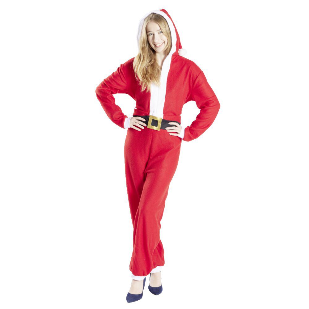 Combinaison de père no&euml;l mixte avec capuche Taille S/M