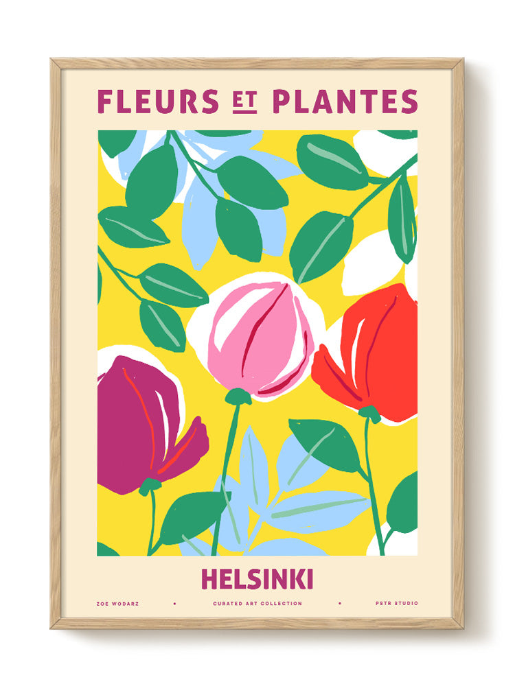Zoe - Fleurs et Plantes - Helsinki - PSTR studio Kunst Poster