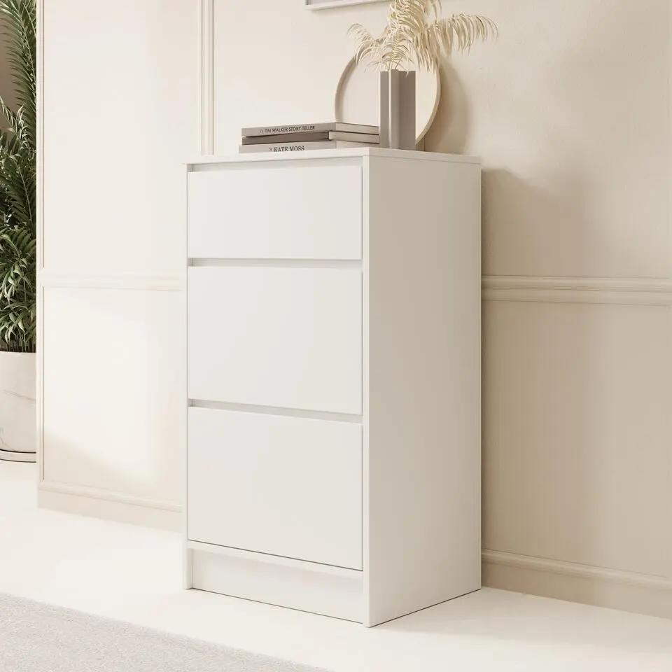 Meubella - Ladekast Brett - Wit - 50 cm