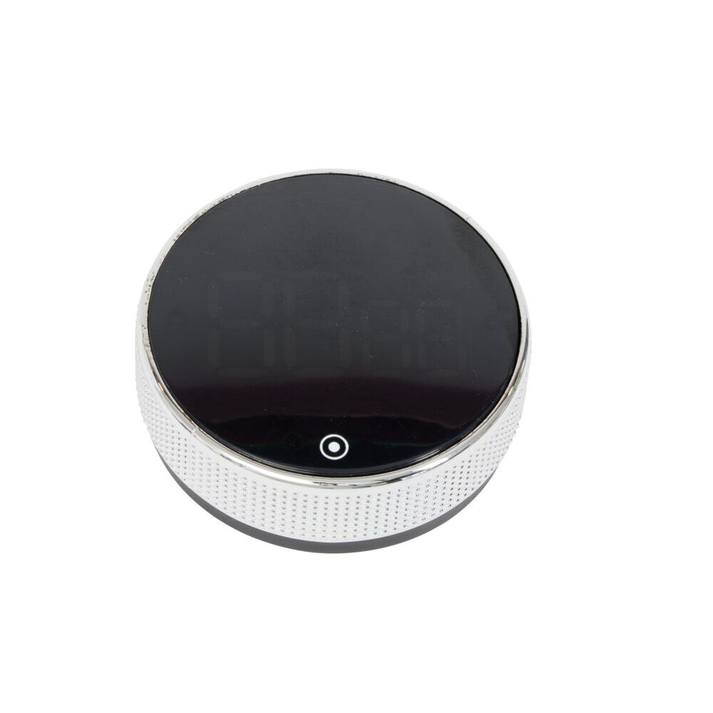 Minuteur numérique magnétique noir Ø7,8x2,7cm