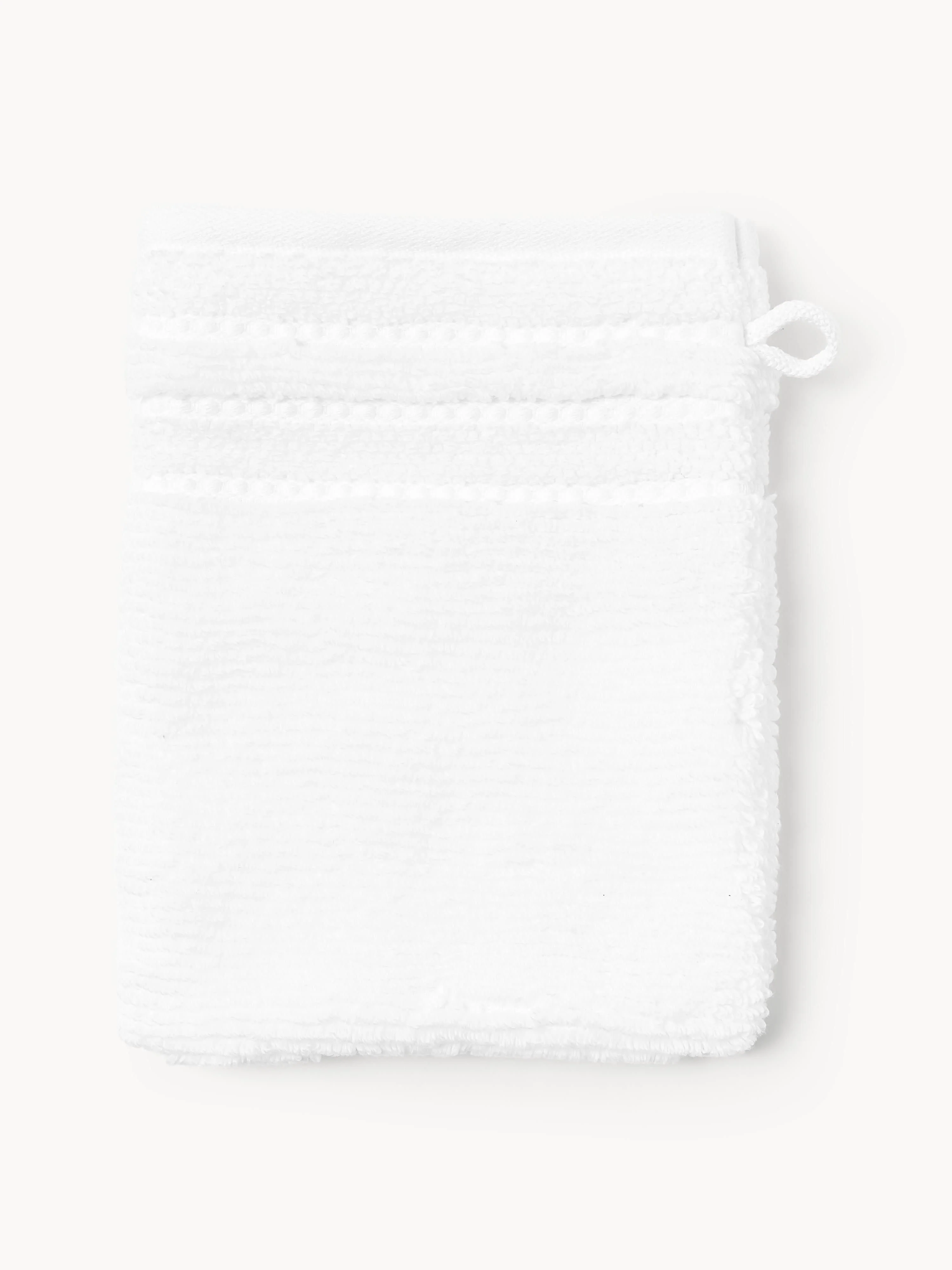 Waschhandschuhe Luxe mit Streifenbordüre, 2er-Set