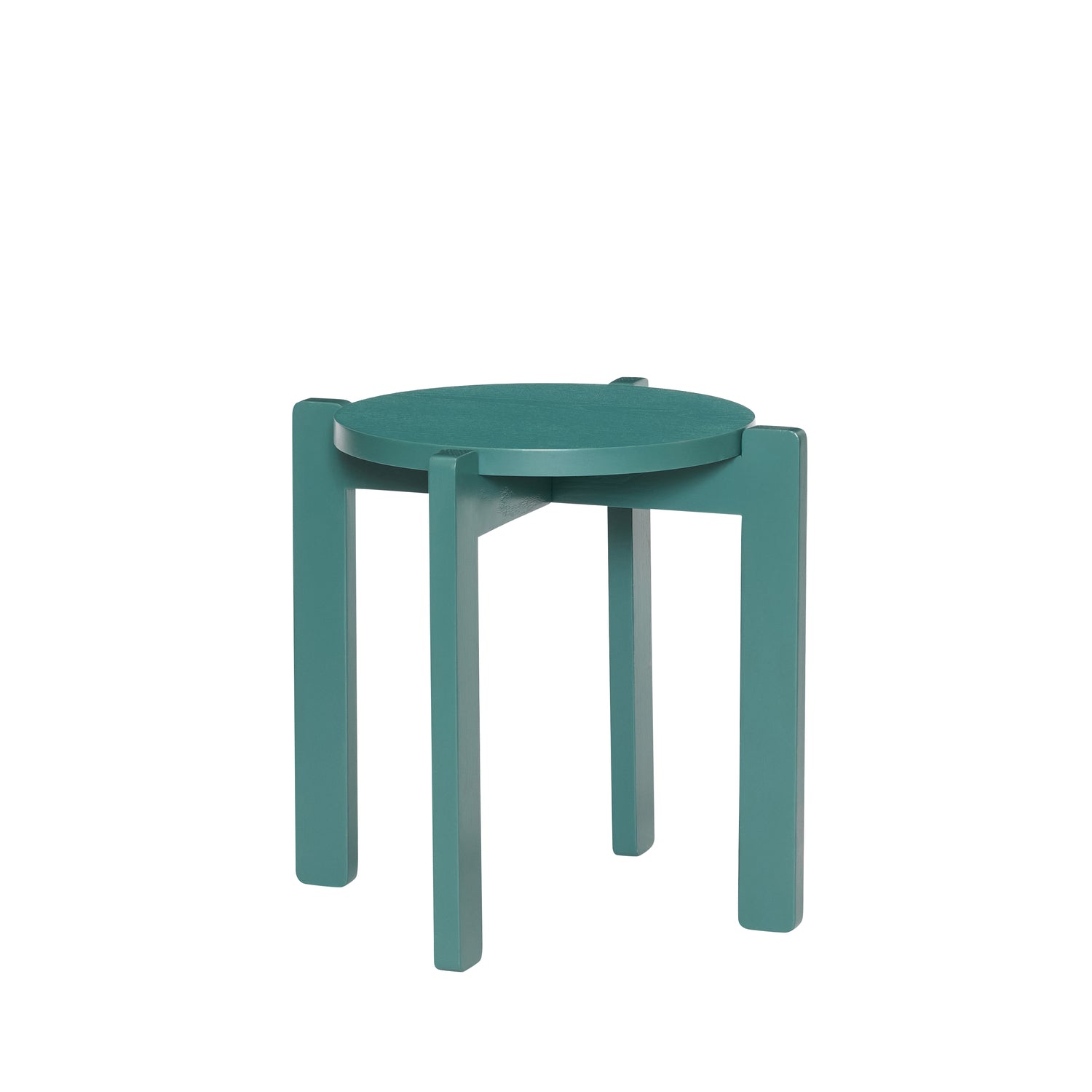Hübsch kruk Always - mdf/eikenfineer/eikenhout - ø45xh42cm