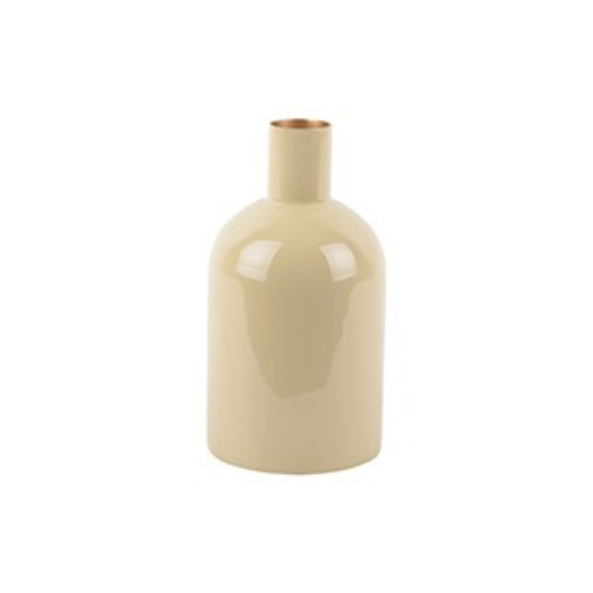 Present Time vaas Ivy Bottle Straight - bruin - Ø4cm