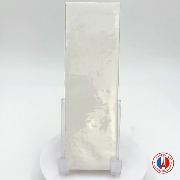 Carrelage mur effet zellige bejmat blanc 6,5x20 cm ARTISAN WHITE