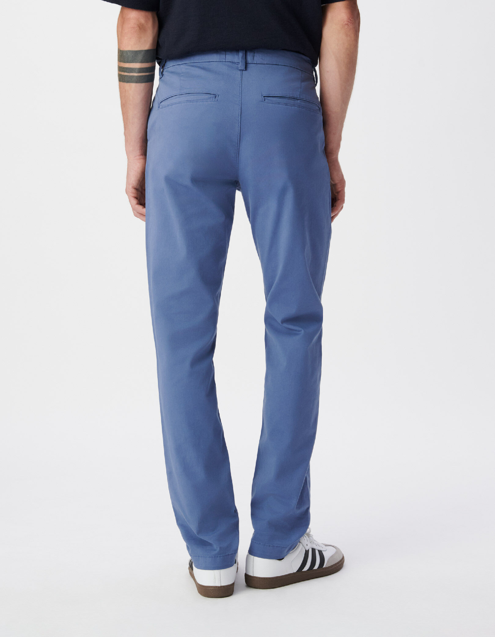 Pantalon chino slim bleu Homme