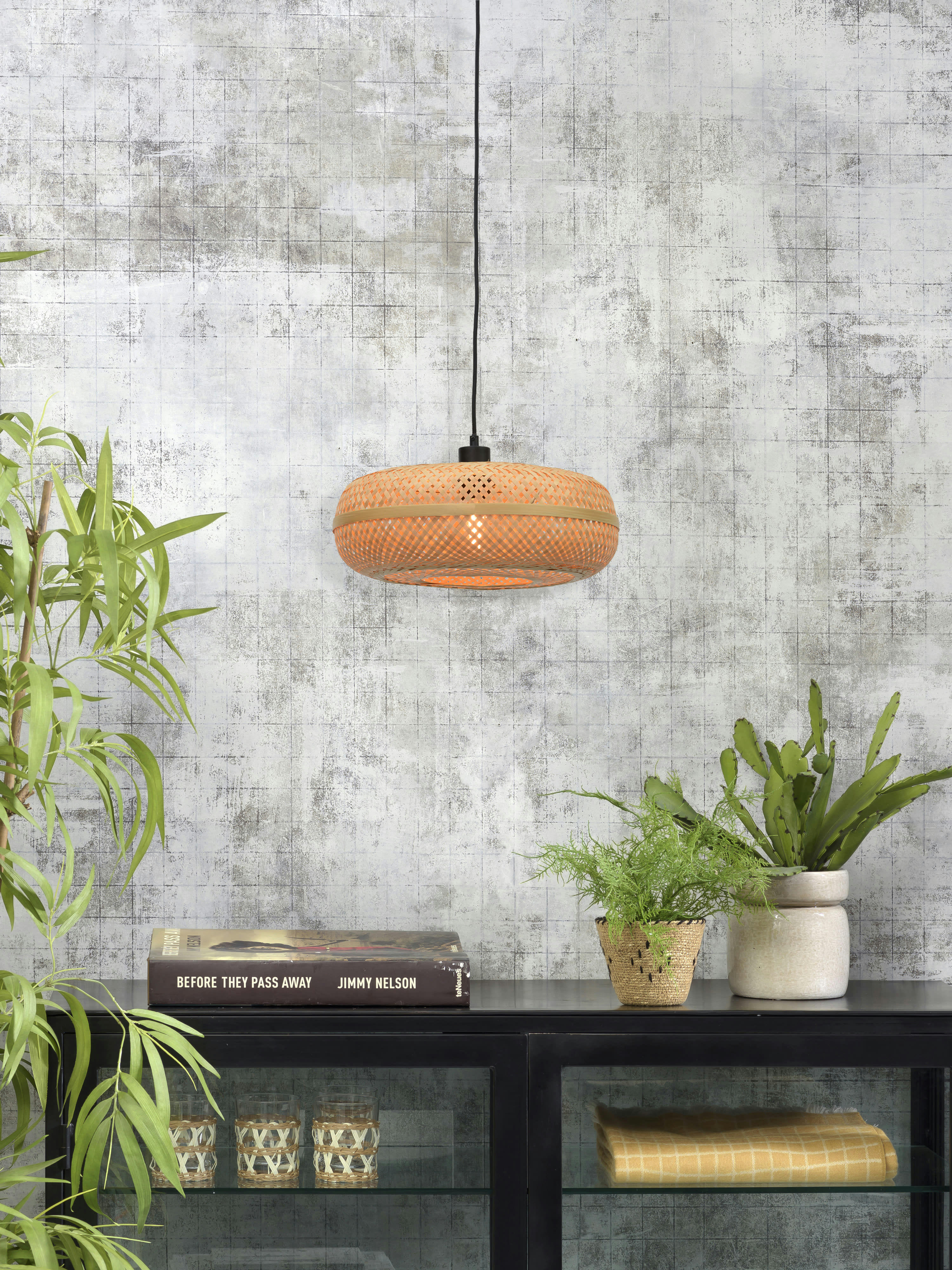 PALAWAN - Suspension en bambou naturel H17cm