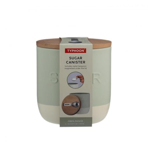 Typhoon Oben Sugar Canister 1.25L With Mini Spoon - Green