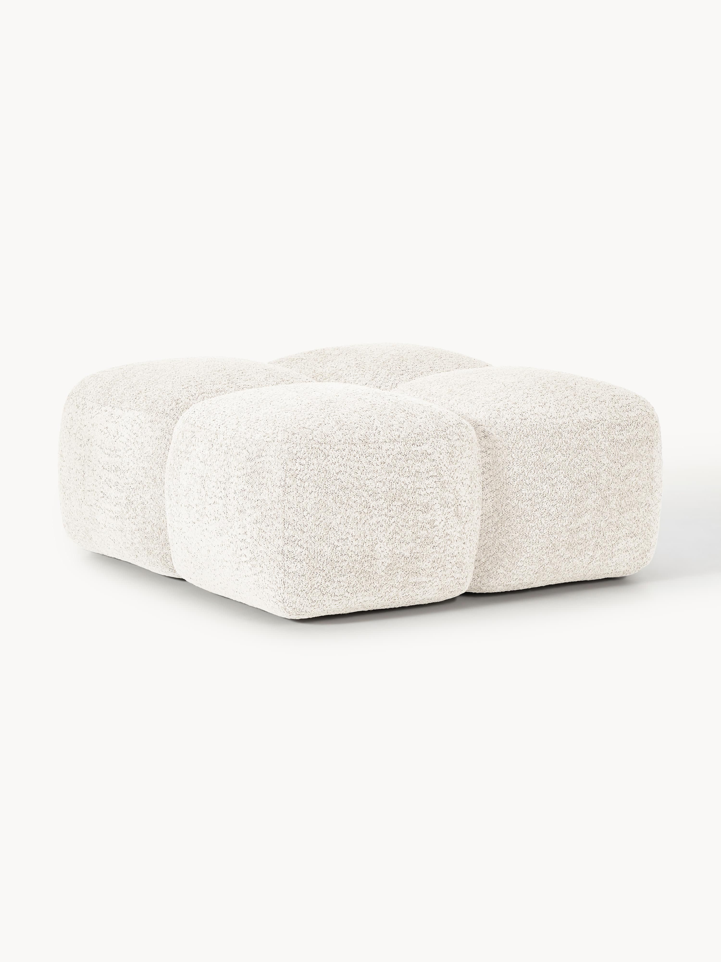 Sofa-Hocker Tayla aus Teddy-Bouclé