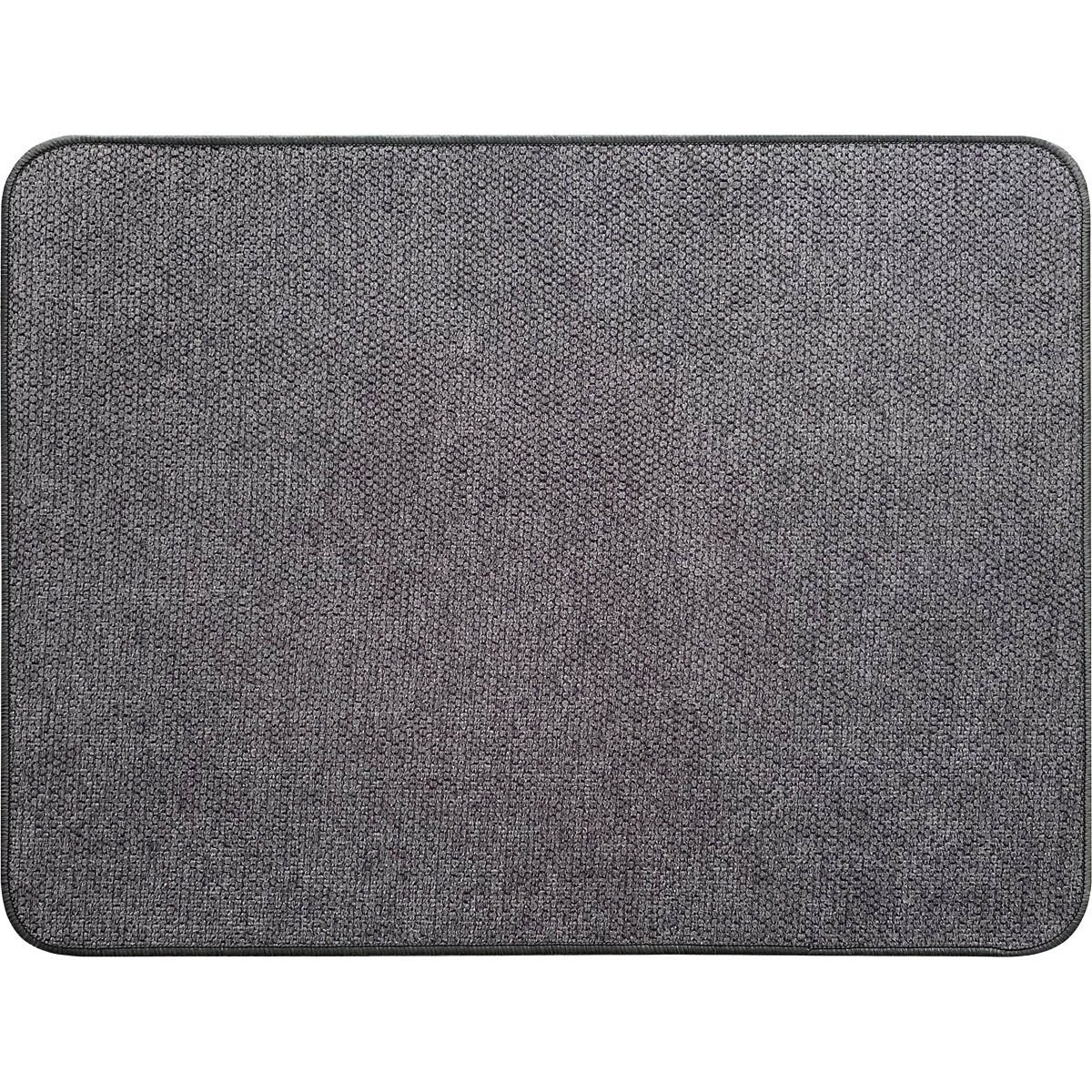 Tapete de entrada HEXAGONE cinza escuro 45x60cm