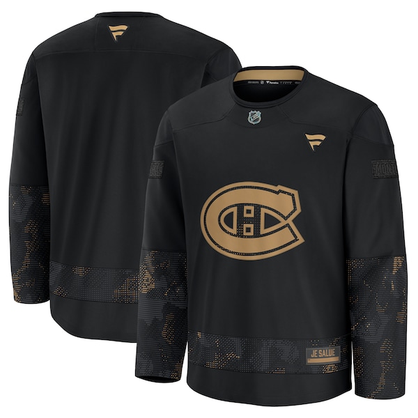 Montreal Canadiens  2024 Military Appreciation Practice Jersey - Black