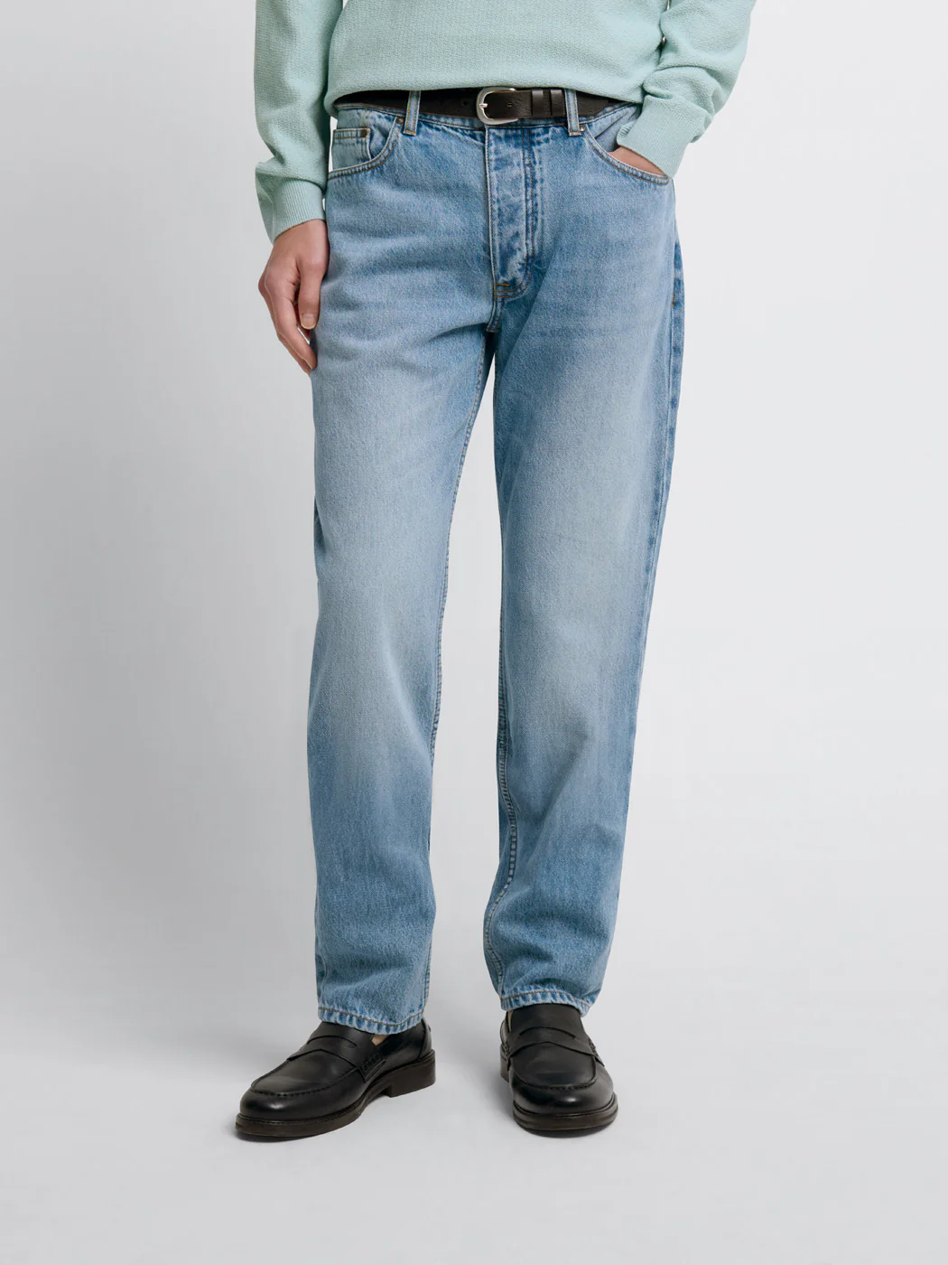 Jean denim regular en coton