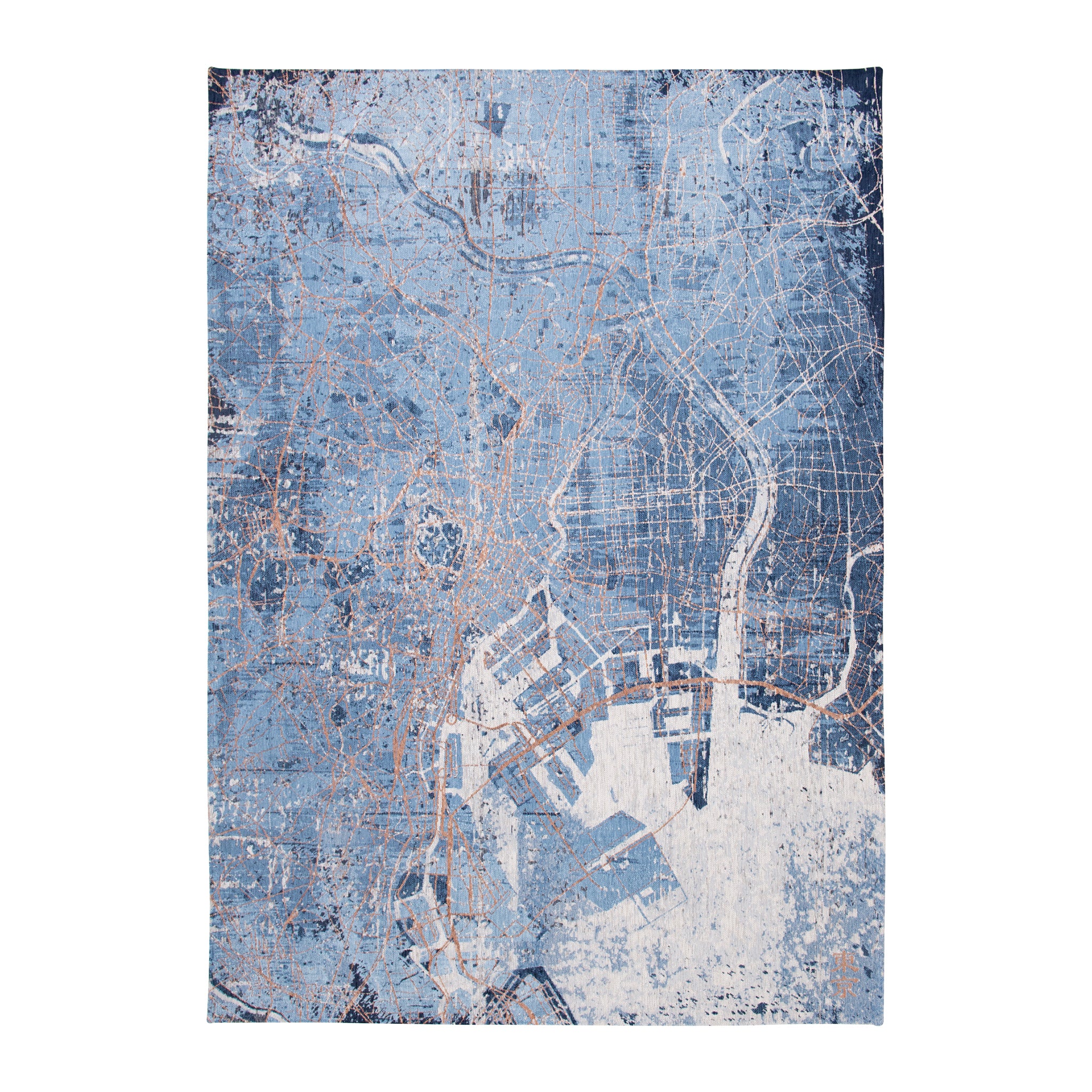 Louis de Poortere Cities Vloerkleed 140 x 200 cm - Conductive Blue
