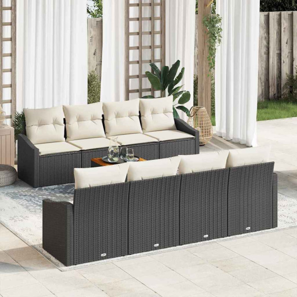 Zestaw Mebli Ogrodowych Wypoczynkowy Sofy Stolik Rattan Na Patio Na Taras