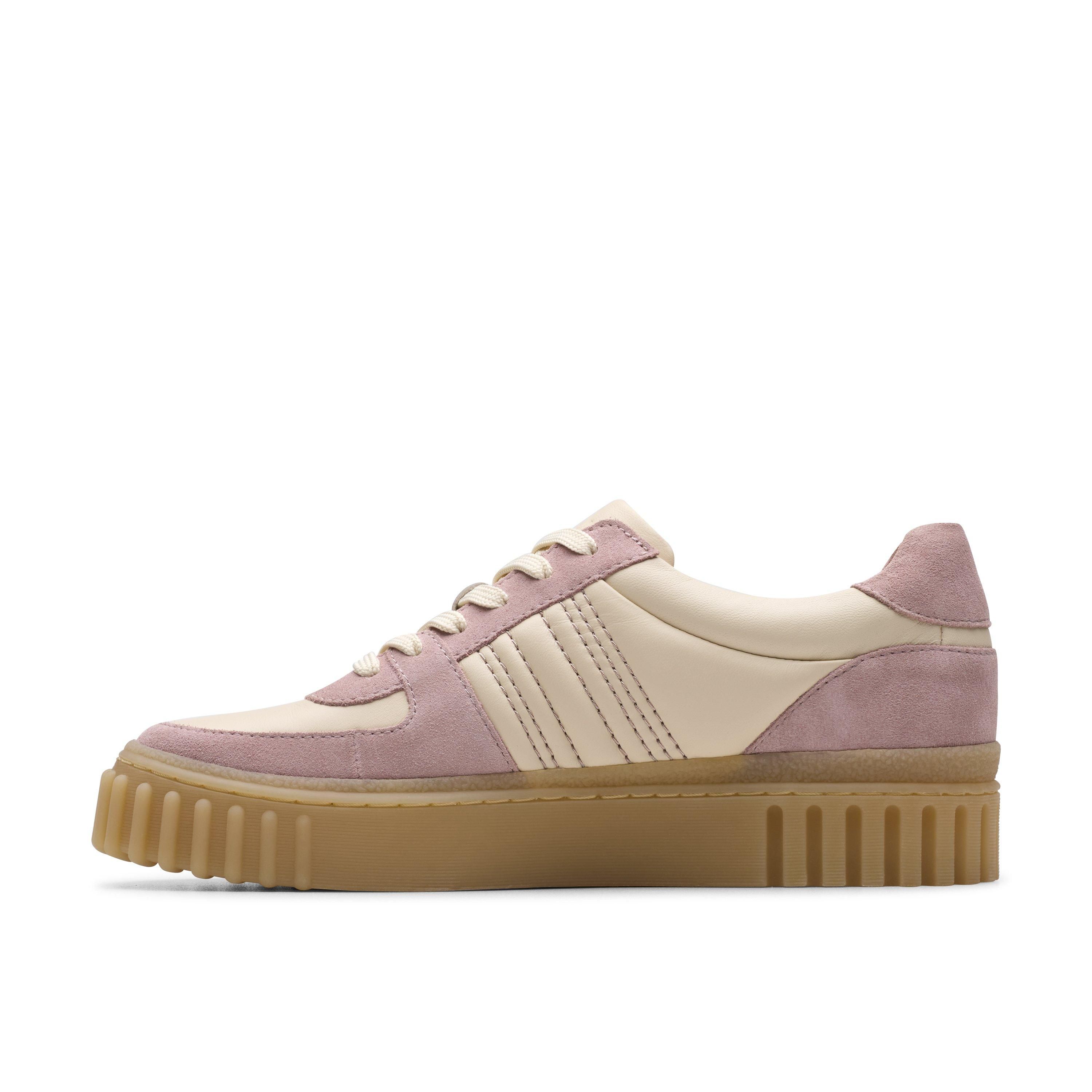 Clarks Mayhill Lace Light Pink Combination Trainers
