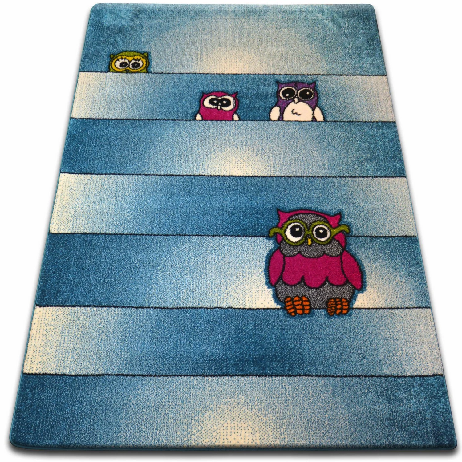 Dywan KIDS Sowy niebieski C412 140x190 cm
