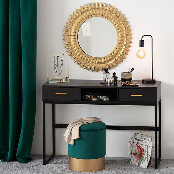 Lampadaire Keli noir - métal H150 cm - Atmosphera